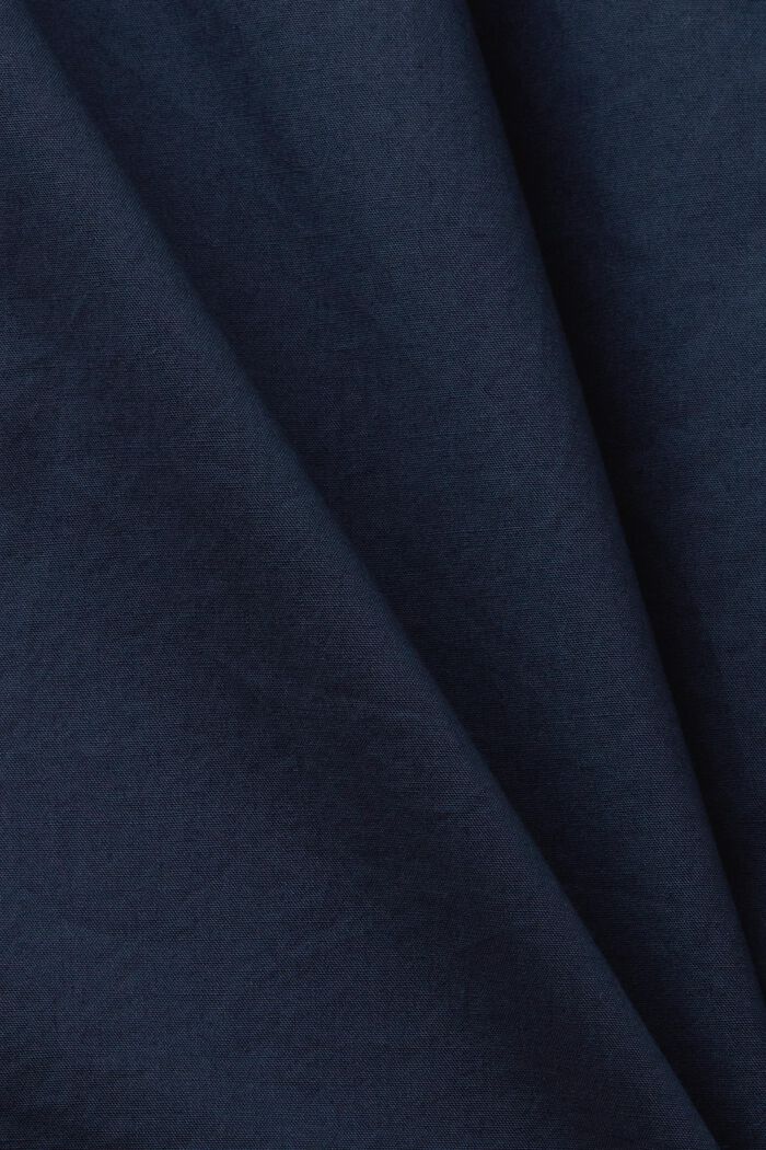 Poplin blouse, 100% cotton, PETROL BLUE, detail image number 5
