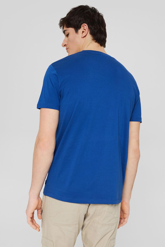 Jersey T-shirt with a statement print, BRIGHT BLUE, detail image number 3
