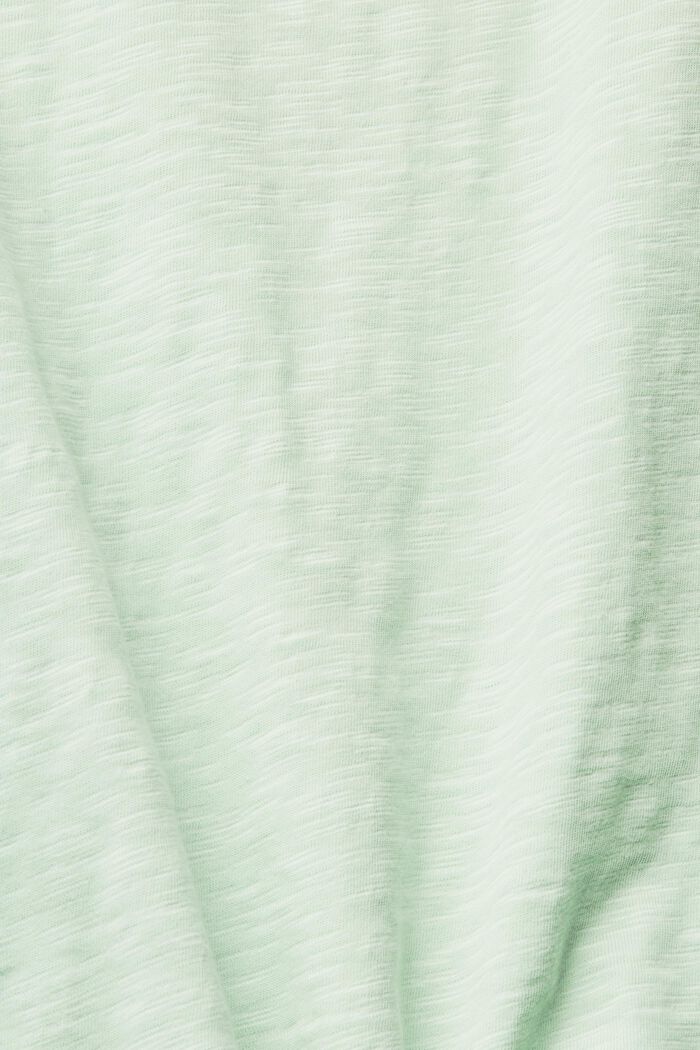 T-shirt with gathered shoulders, PASTEL GREEN, detail image number 4