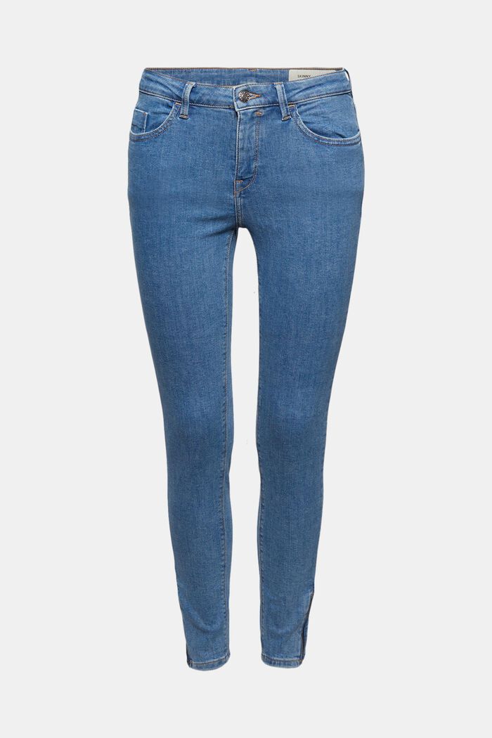 Stretch jeans with zip detail