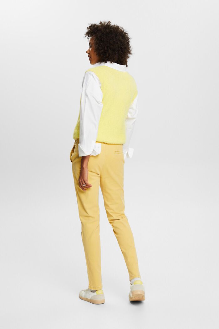Cotton chinos, YELLOW, detail image number 2