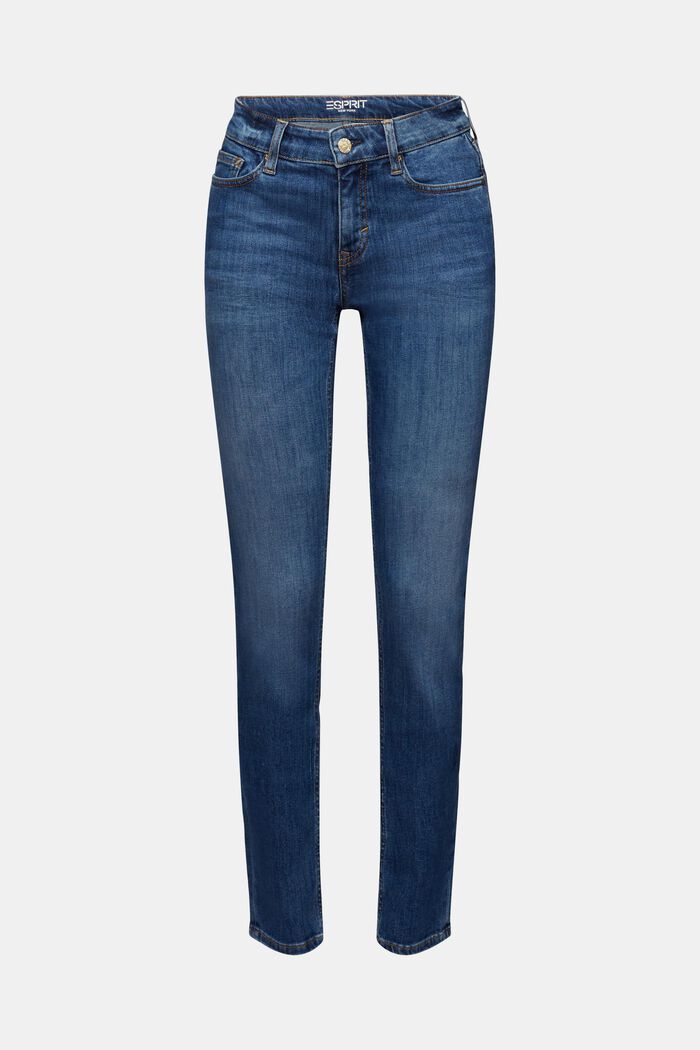 Mid Slim Jeans, BLUE MEDIUM WASHED, detail image number 7