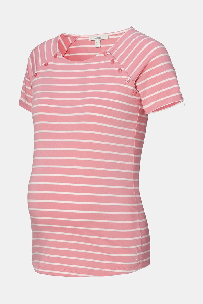 Striped T-shirt, made of organic cotton, BLUSH, detail image number 5