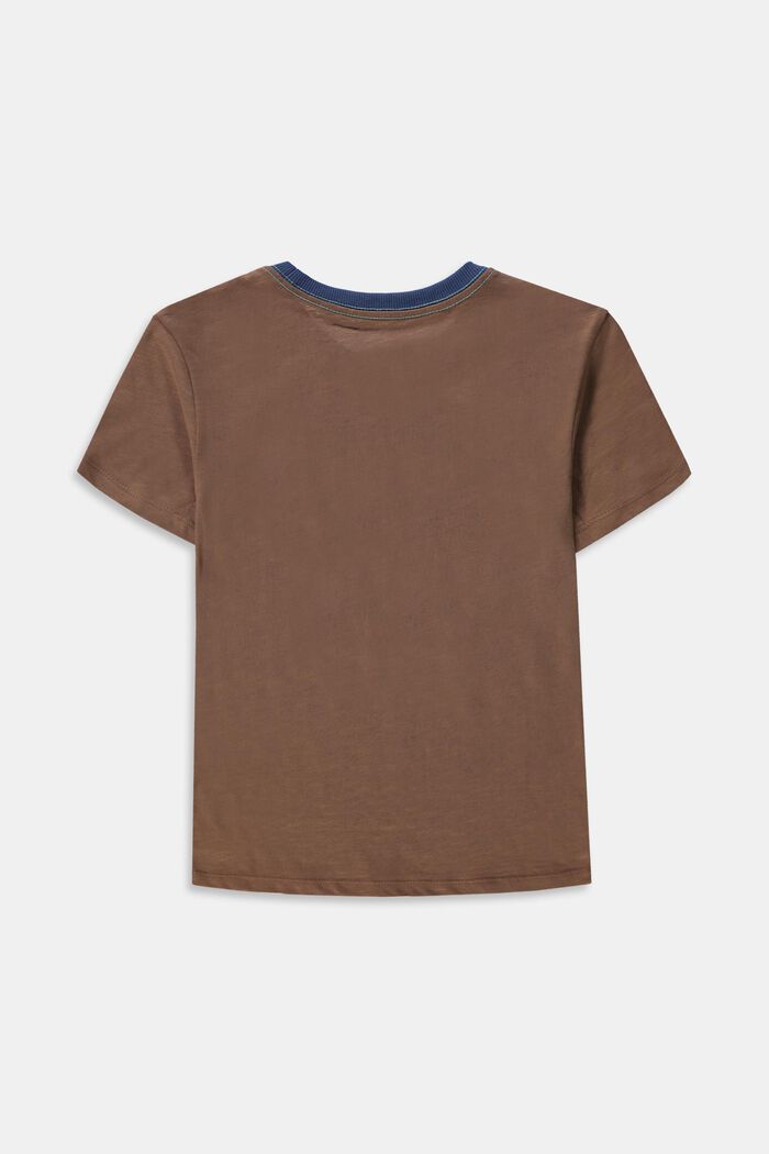 Printed T-shirt made of 100% cotton, TAUPE, detail image number 1
