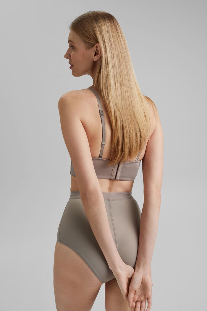 SHAPEWEAR high-waisted briefs with mesh, LIGHT TAUPE, detail image number 3