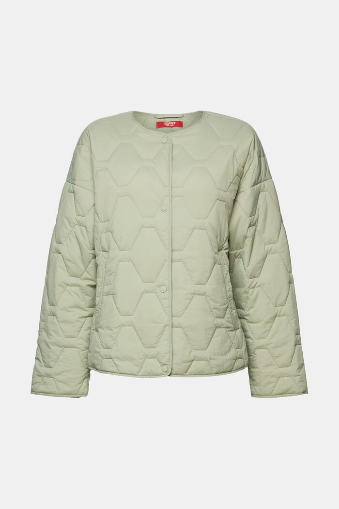 Recycled: lightweight quilted jacket, DUSTY GREEN, detail image number 5