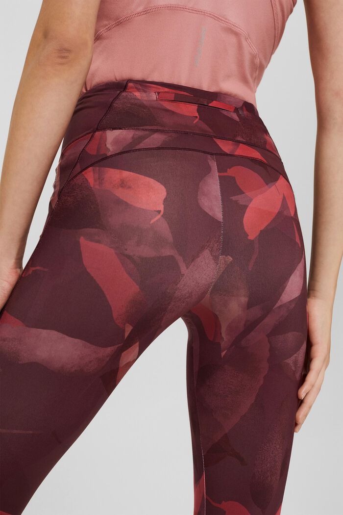 Recycled: high-performance leggings with a print, E-DRY, BLUSH, detail image number 2