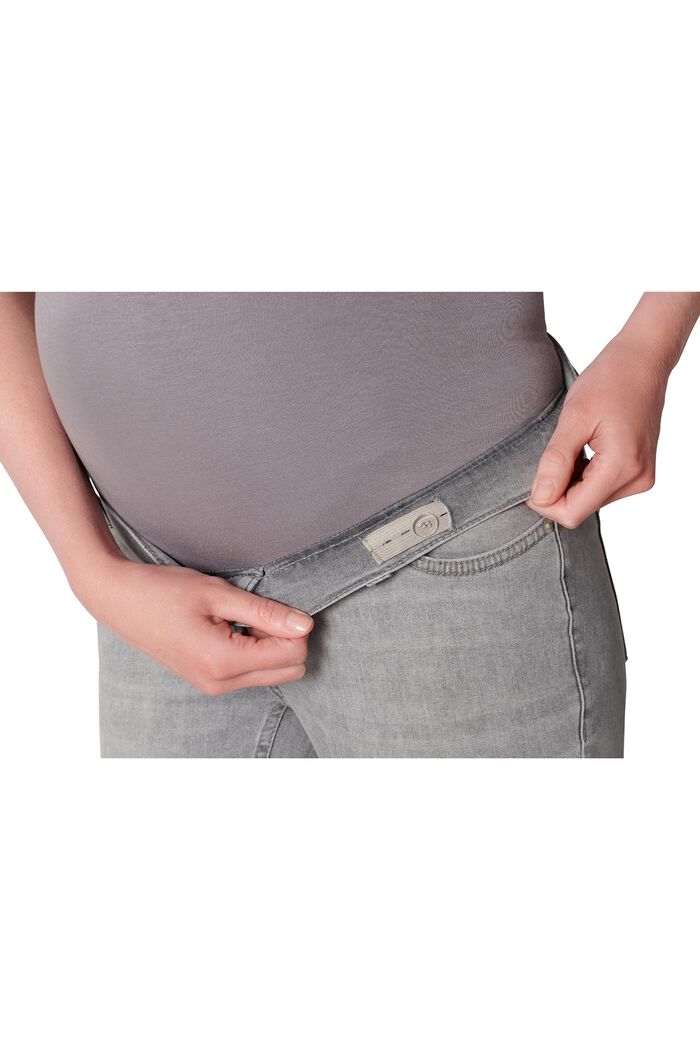 Skinny fit jeans with over-the-bump waistband, GREY DENIM, detail image number 2