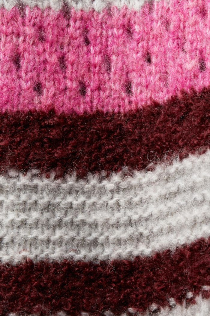 Striped Rollneck Sweater, LIGHT GREY, detail image number 6