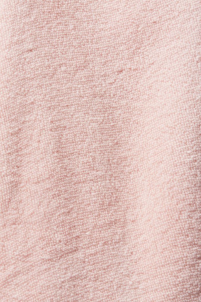 Terry cloth bathrobe with striped lining, ROSE, detail image number 6