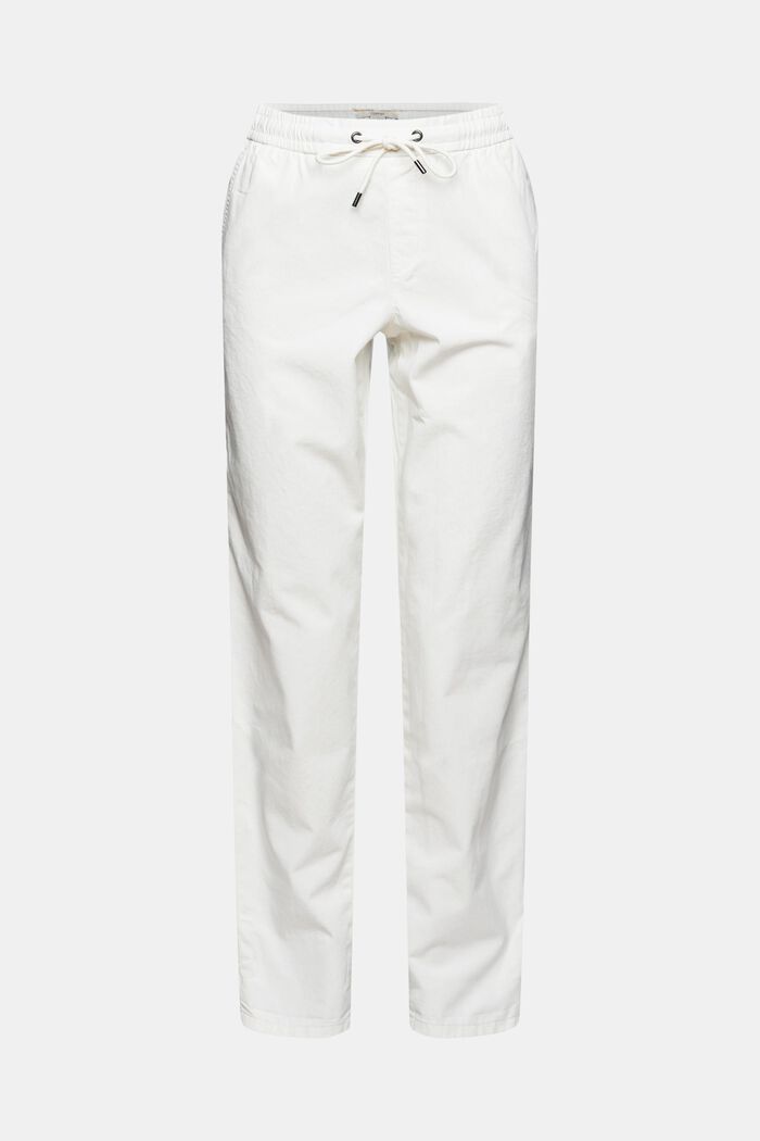 Chinos with a drawstring waistband