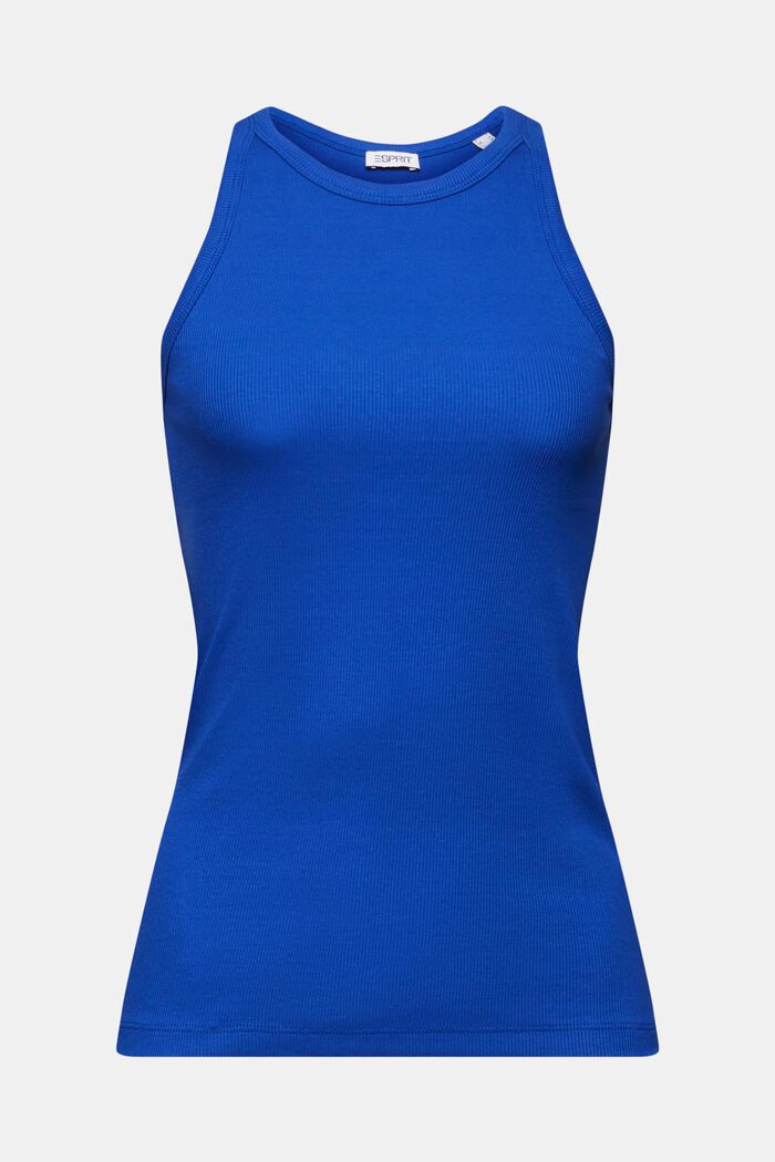 Ribbed Tank Top, BRIGHT BLUE, detail image number 6