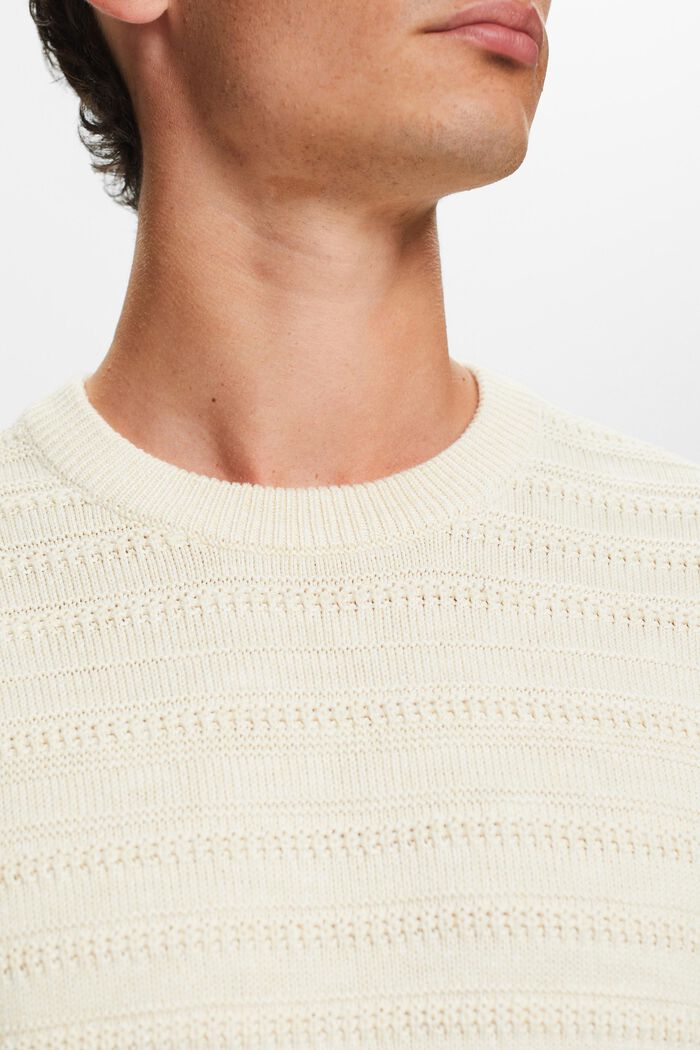 Structured cotton jumper, ICE, detail image number 1