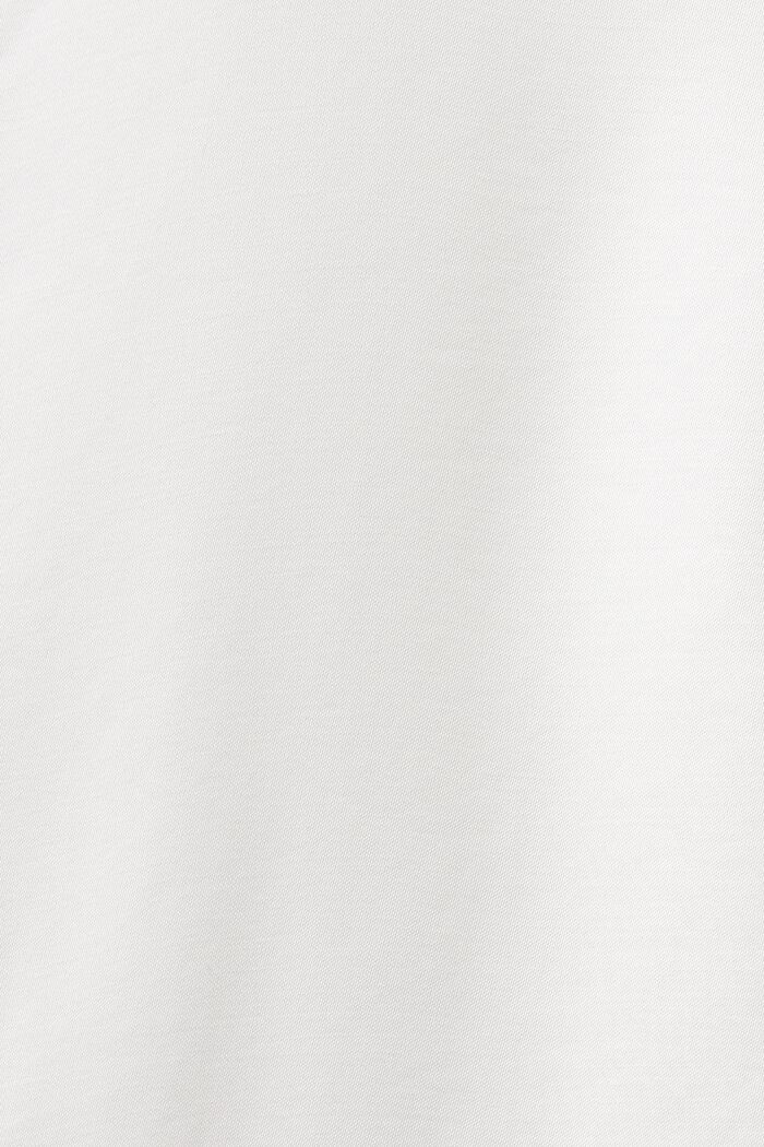 Short-sleeve satin blouse, OFF WHITE, detail image number 5