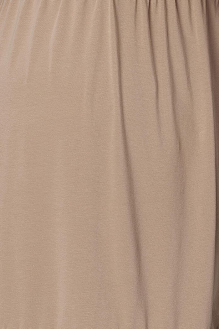 Jersey dress with nursing function, organic cotton, LIGHT TAUPE, detail image number 4