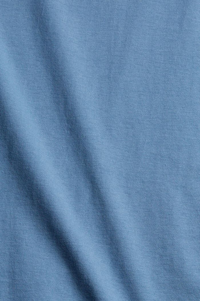 Jersey T-shirt with a logo print, BLUE, detail image number 4