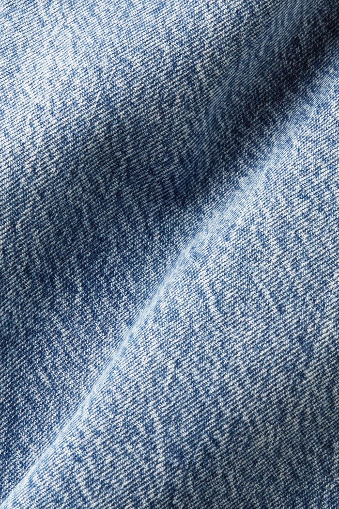 High-Rise Straight Jeans, BLUE LIGHT WASHED, detail image number 6