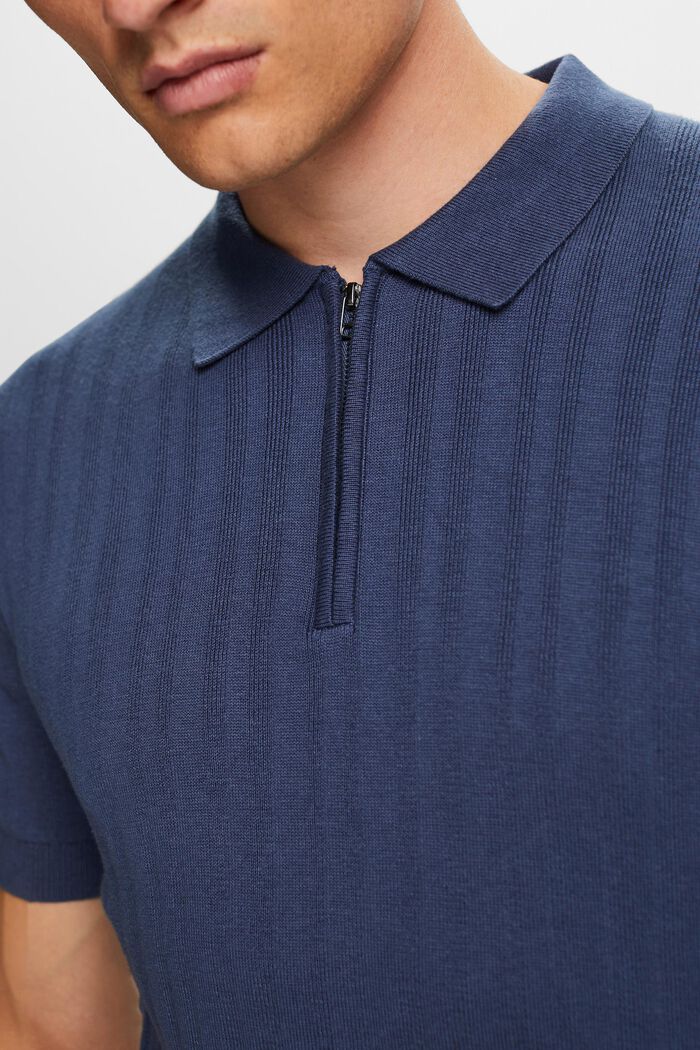 Slim Fit Polo Shirt, GREY BLUE, detail image number 2