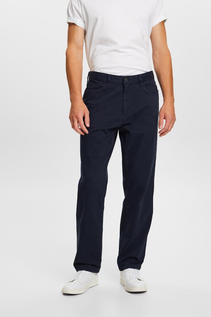 Classic Straight Pants, NAVY, detail image number 0