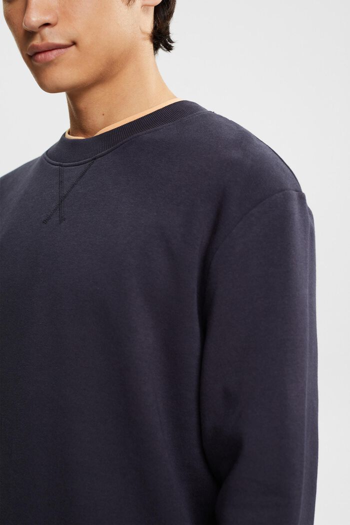 Recycled: plain-coloured sweatshirt, NAVY, detail image number 0