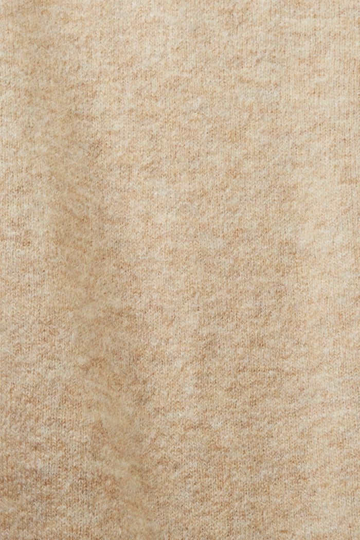 Wool Blend Knit Vest, SAND, detail image number 5