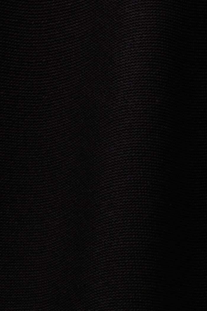 Knitted short-sleeve dress, BLACK, detail image number 4