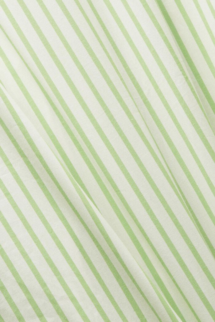 Striped Poplin Shirt Dress, GREEN, detail image number 5