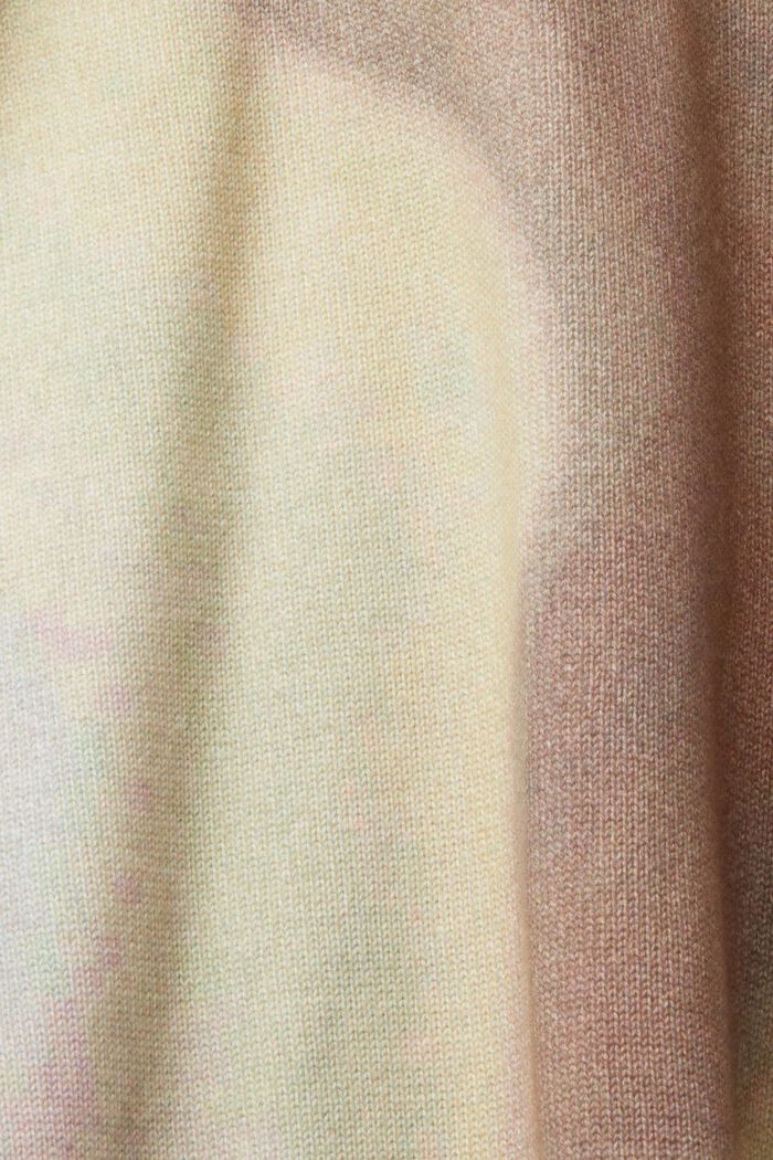 Woven cotton jumper with all-over pattern, LIGHT TAUPE, detail image number 5