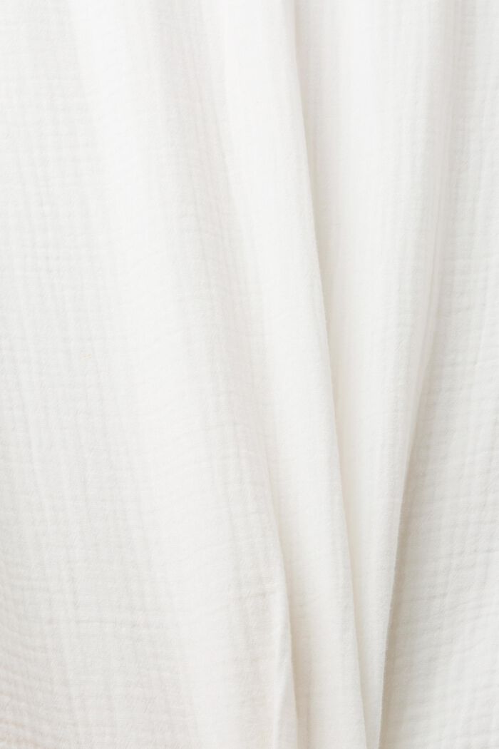 Sustainable cotton muslin shirt, OFF WHITE, detail image number 6