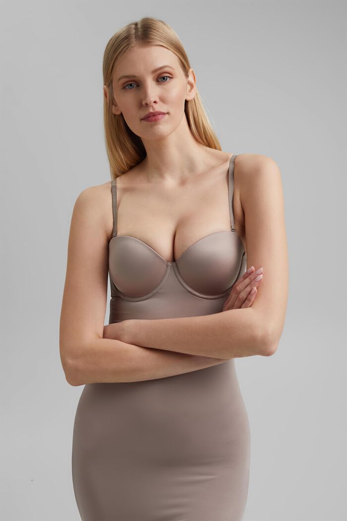 SHAPEWEAR chemise with underwire bra, LIGHT TAUPE, detail image number 0