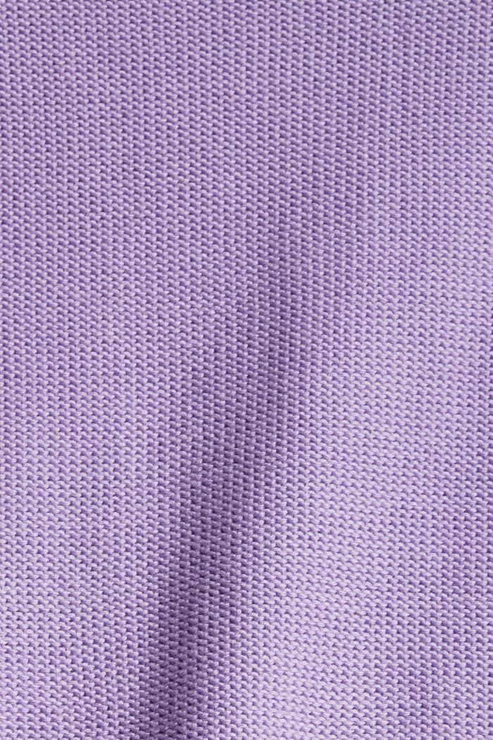 Containing TENCEL™: knitted jumper with raglan sleeves, LAVENDER, detail image number 4