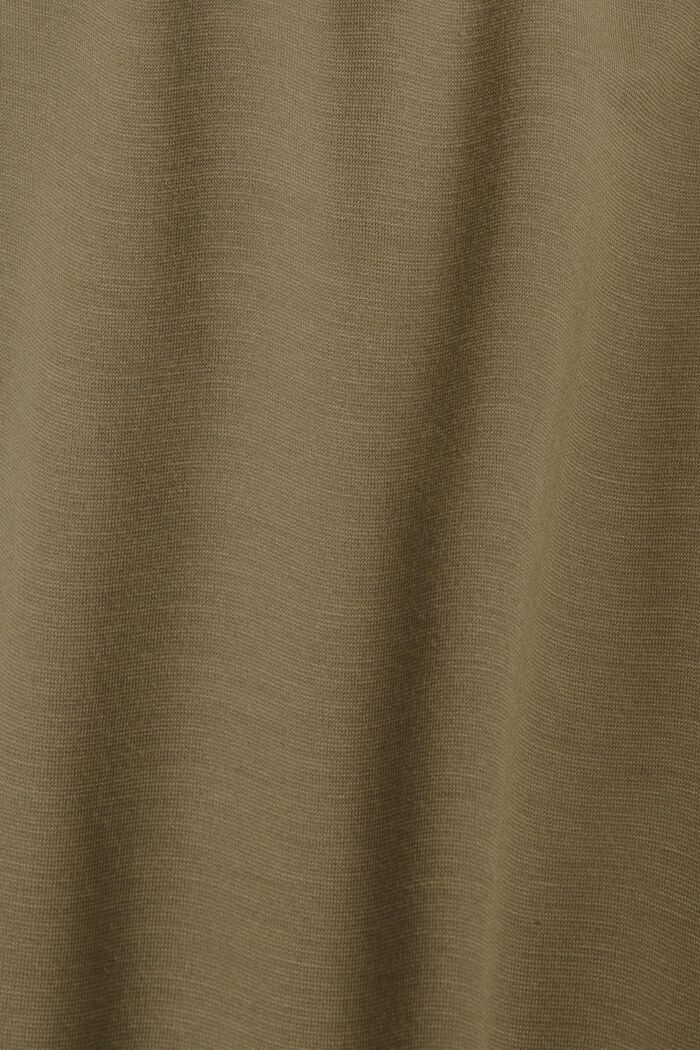 Jersey skirt with a belt, LENZING™ ECOVERO™, DARK KHAKI, detail image number 4