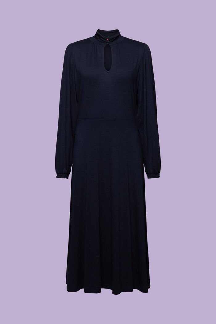 Jersey Midi Dress, LENZING™ ECOVERO™, NAVY, detail image number 6
