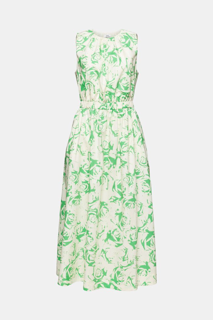 Printed A-Line Dress, CITRUS GREEN, detail image number 6
