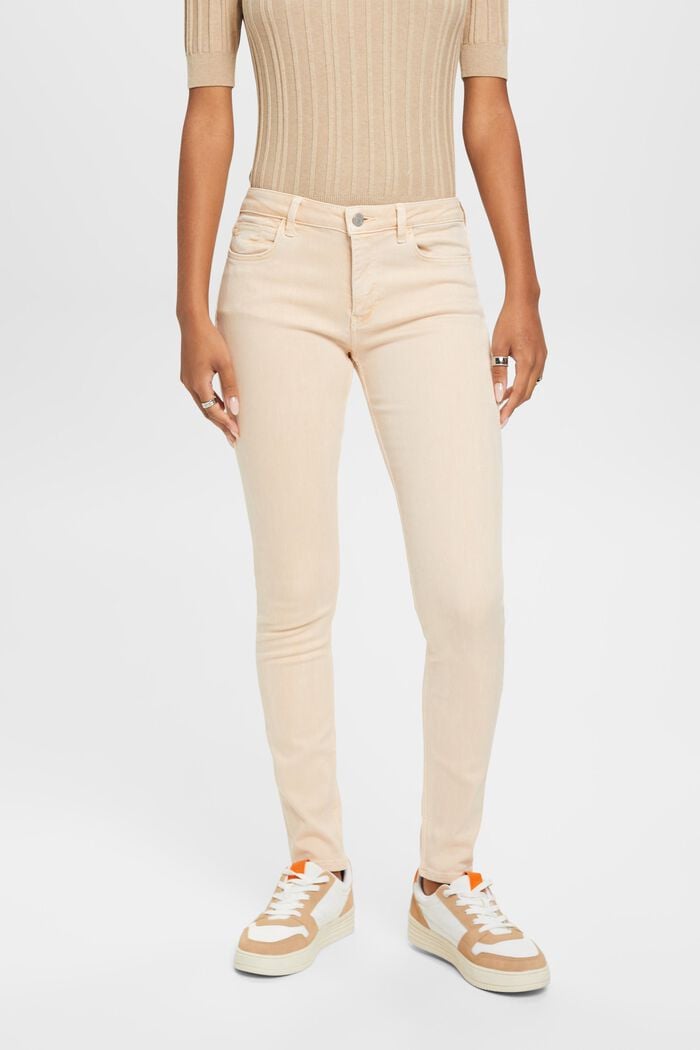 Mid-rise skinny jeans, PASTEL PINK, detail image number 0