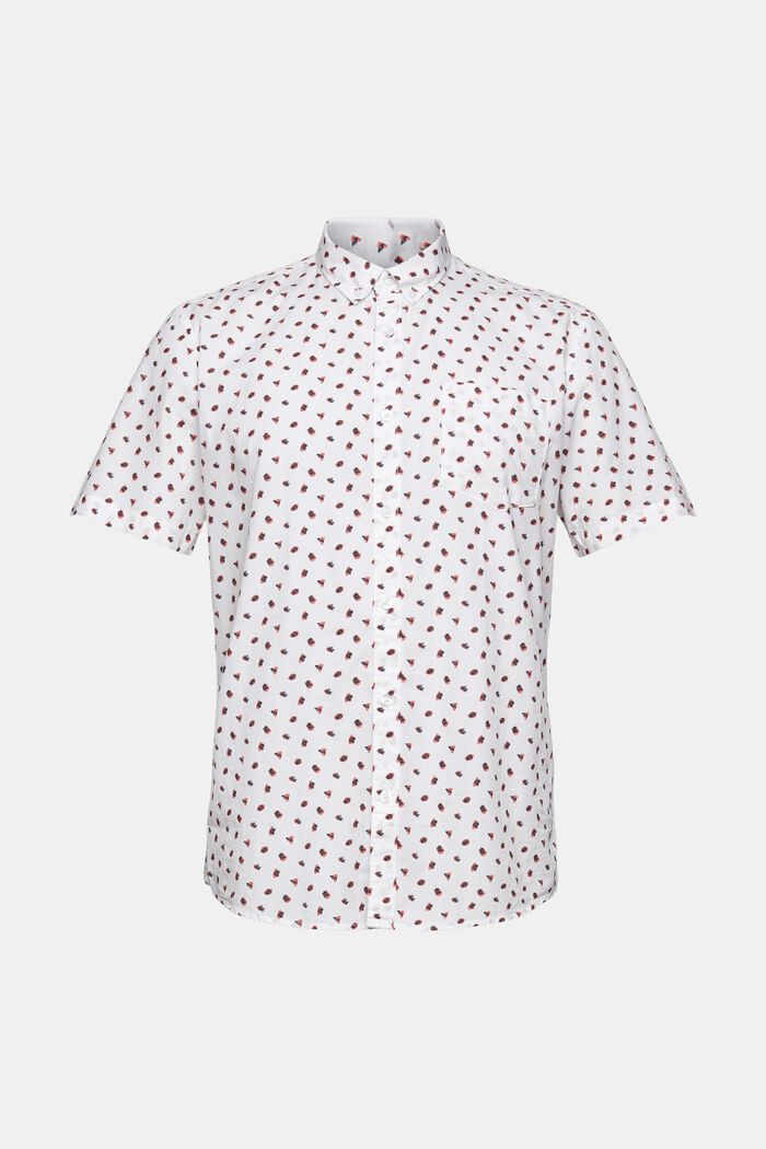 Shirt with print, WHITE, overview