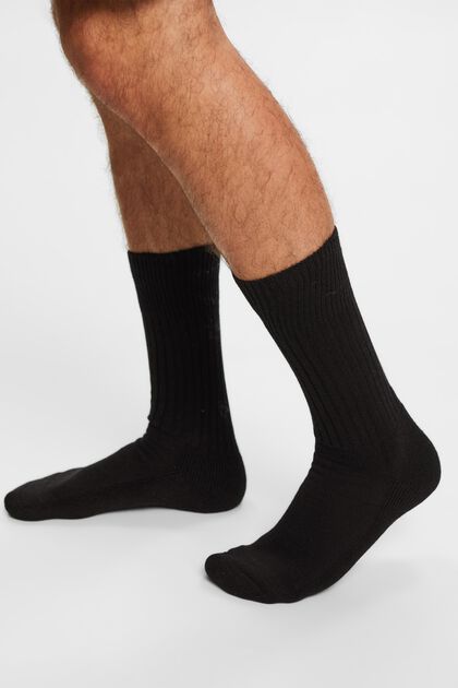 Chunky Rib-Knit Socks