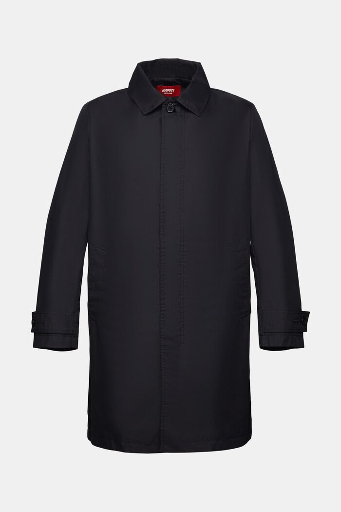 Recycled: lightweight mac coat, BLACK, detail image number 6