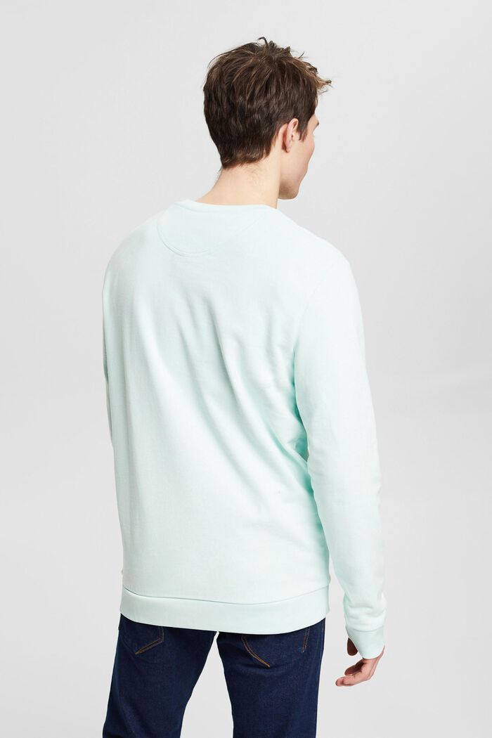 Cotton sweatshirt, LIGHT AQUA GREEN, detail image number 3
