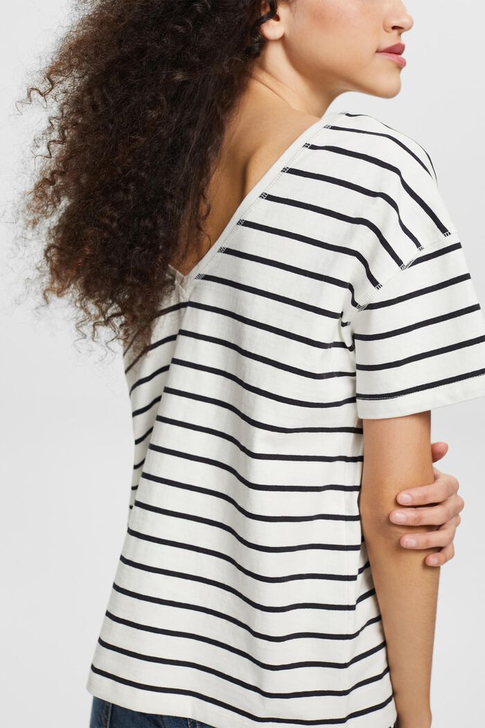 striped T-shirt, OFF WHITE, detail image number 2
