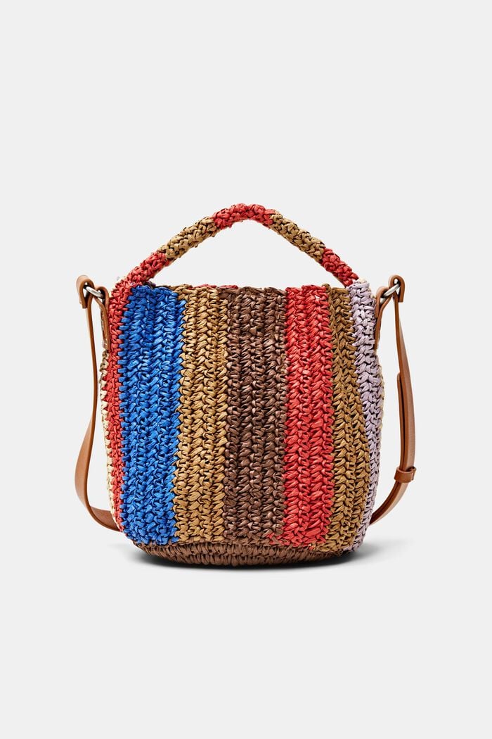 Woven Straw Crossbody Bag, MULTICOLOUR, detail image number 0