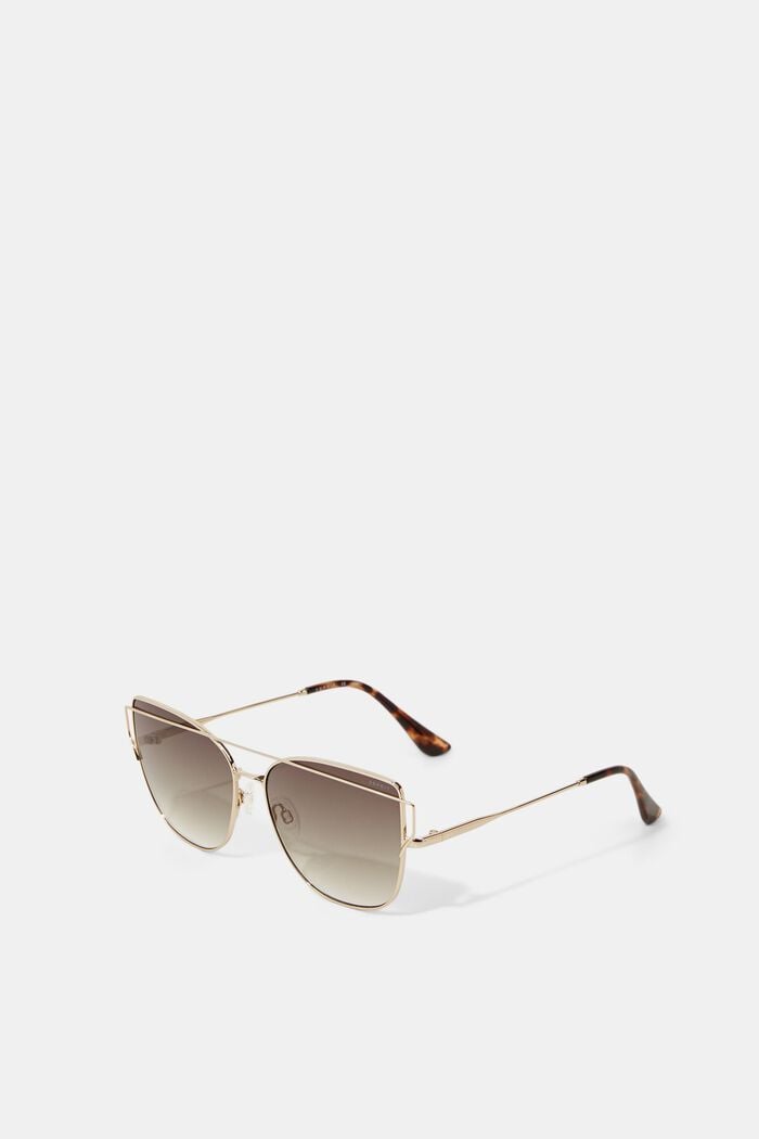 Sunglasses with metal frames, GOLD, overview