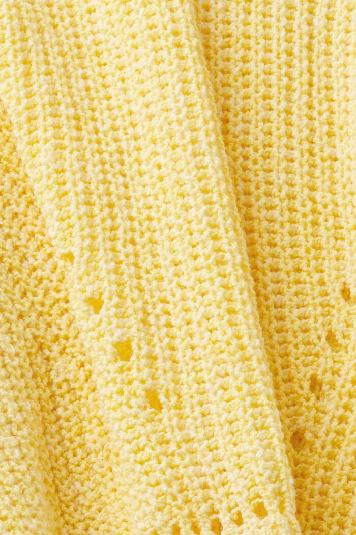 Cable knit jumper, LIGHT YELLOW, detail image number 4