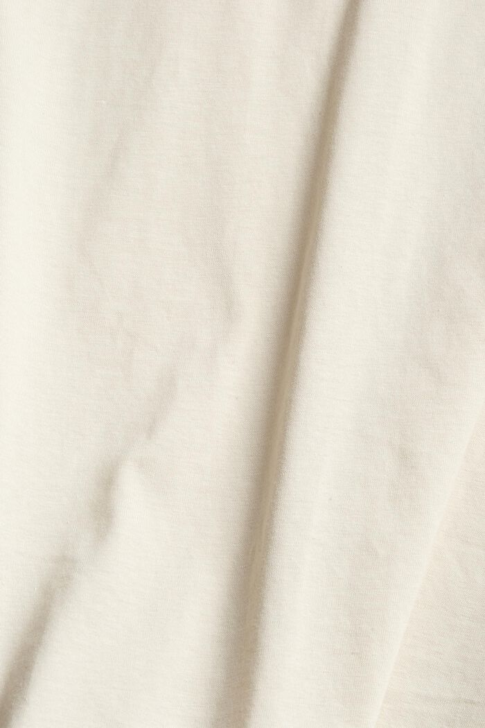 Jersey top with embroidery, CREAM BEIGE, detail image number 1