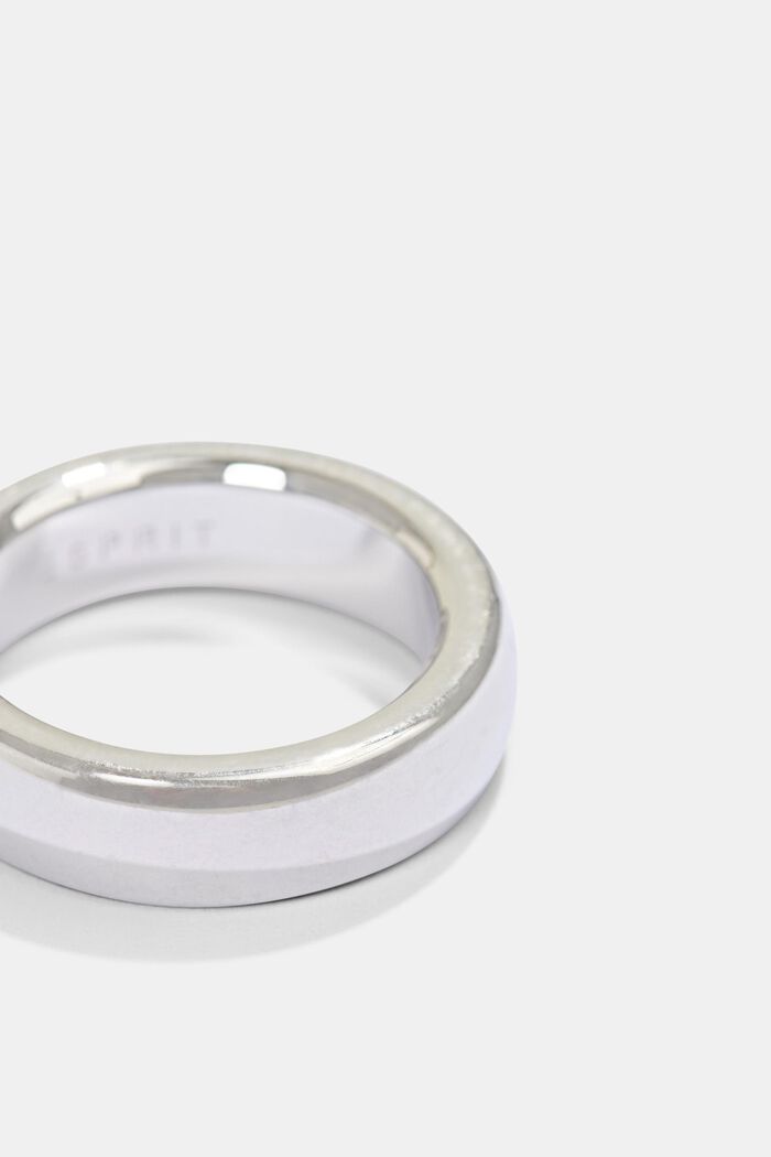 Stainless steel ring, SILVER, detail image number 1