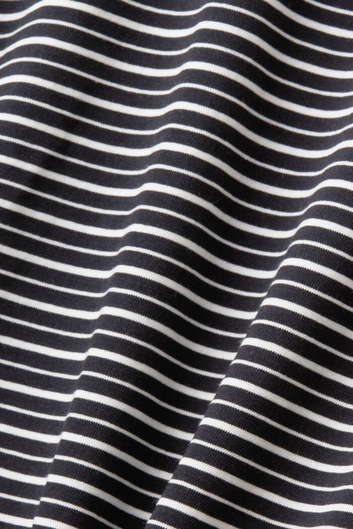 Striped T-shirt, 100% cotton, BLACK, detail image number 5