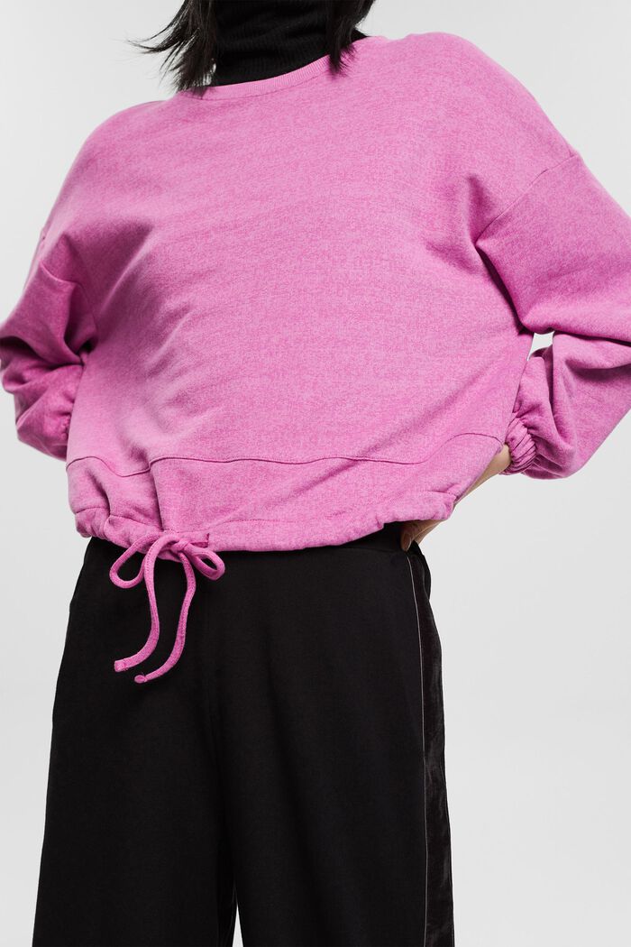 Sweatshirt with a drawstring, PINK FUCHSIA, detail image number 0