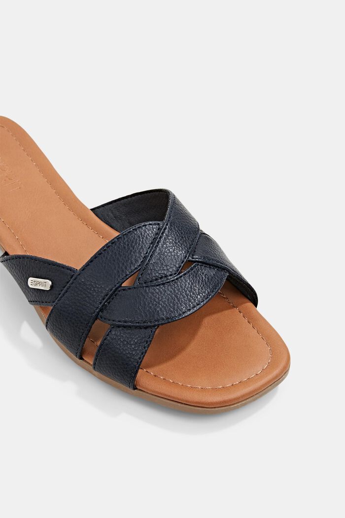 Sliders with braided straps, NAVY, detail image number 3