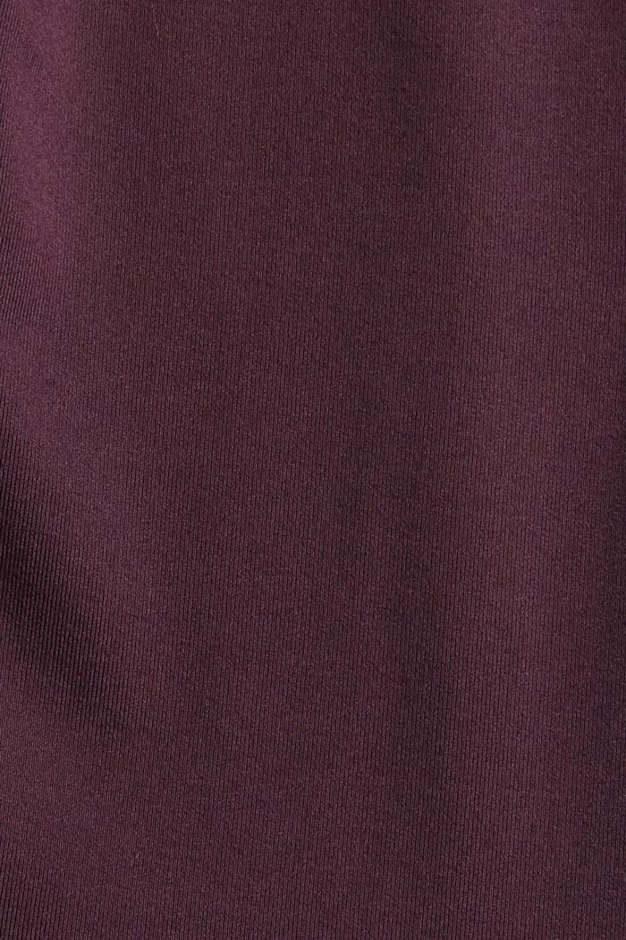 Activewear leggings with edry technology, made of recycled material, AUBERGINE, detail image number 4