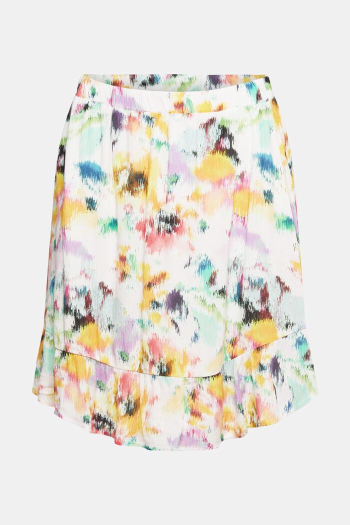 Patterned mini skirt, LENZING™ ECOVERO™, OFF WHITE, overview
